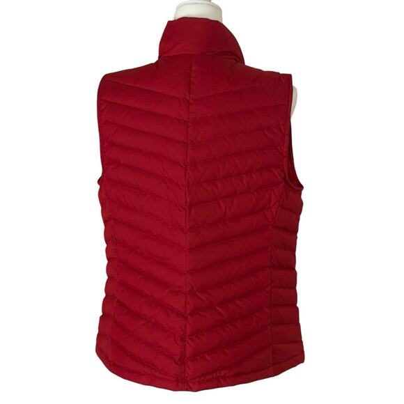 Talbots Quilted Duck Down Vest Women's L | Red | Classic, Warm, Layering | EUC - Picture 3 of 12